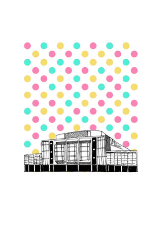 Fairfield Halls - Poster by Artist Kate Marsden